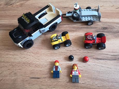 Lego city 60148 pretekársky tím štvorkoliek,