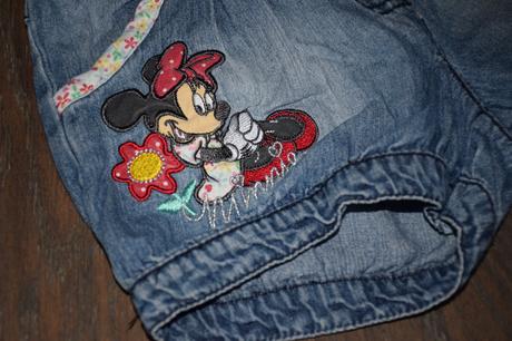 Tenke riflove kratasy s vysivanou minnie mouse 4-7, george,116