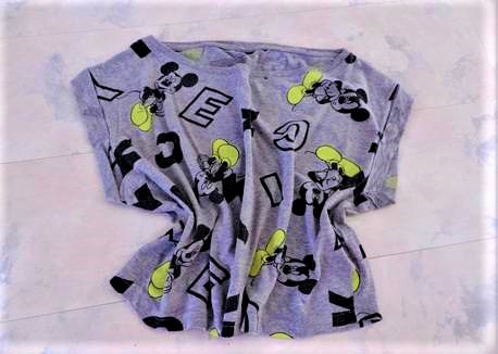 Tričko top crop mickie mouse, m