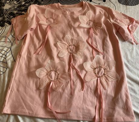 Kvalitné tričko s aplikáciami by o la la v. xxl, xxl