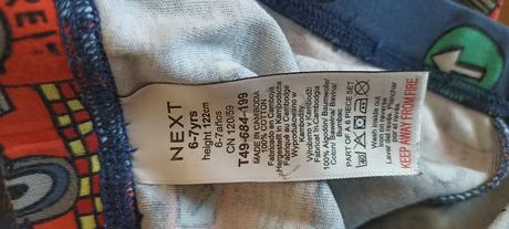 Pyžamo next hasiči, next,122