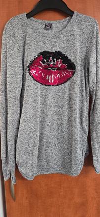 Pulovre s flitrom 158-164 3 ks, kik,164