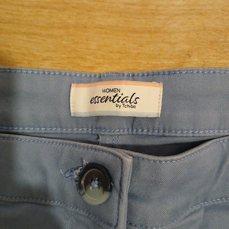 Bledomodré elastické nohavice/jeansy, tchibo,48