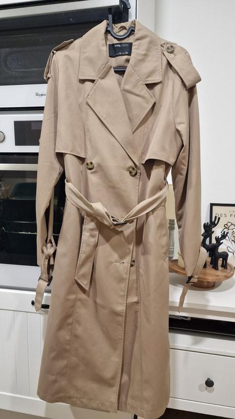 Kabát trenčkot, sinsay,xs