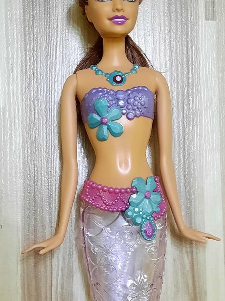 Barbie bruneta morská víla panna mermaidia, 