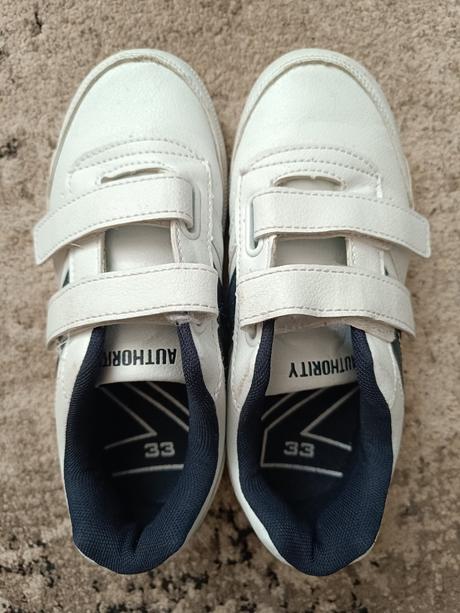 Biele tenisky na suchy zips, authority,33