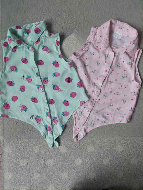 Blúzka 2x na zaviazanie veľ 104/110, f&f,104