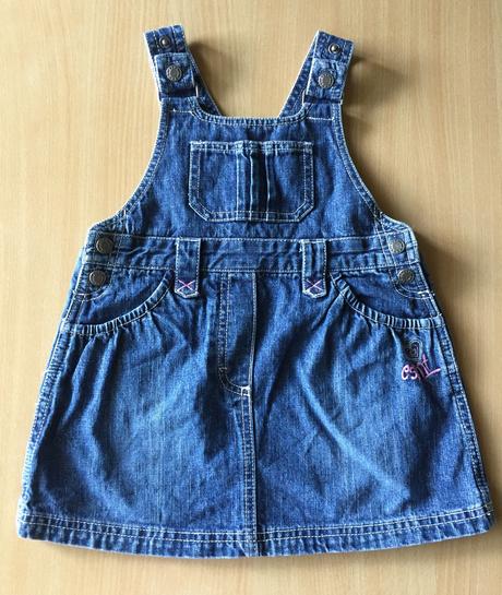 Riflová suknička s trakmi, esprit,86