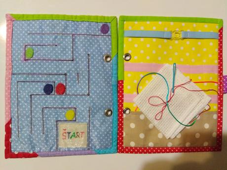 Quiet book - šitá látková kniha, 