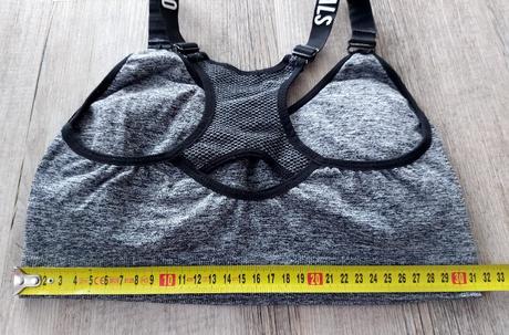 Sivá melírovaná športová podprsenka, m