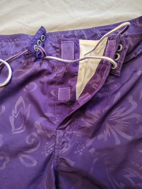 Pánske fialové kúpacie šortky, sundek, 36, xl, xl