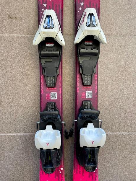 Detske lyze atomic + lyziarky atomic, atomic,90-99 cm