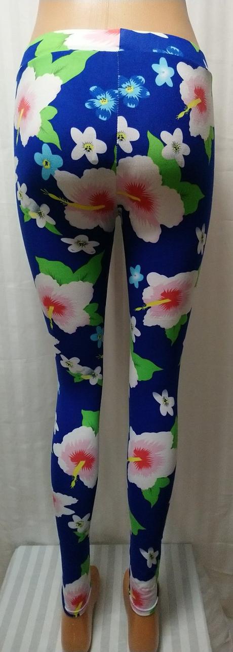 Dámske modré elastické legíny, ellasun, veľ. m/l, l