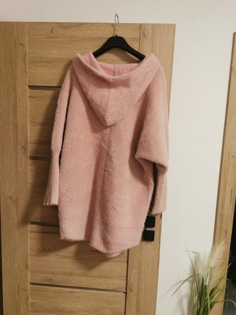 Kabát z alpaky ružový dstreet, 