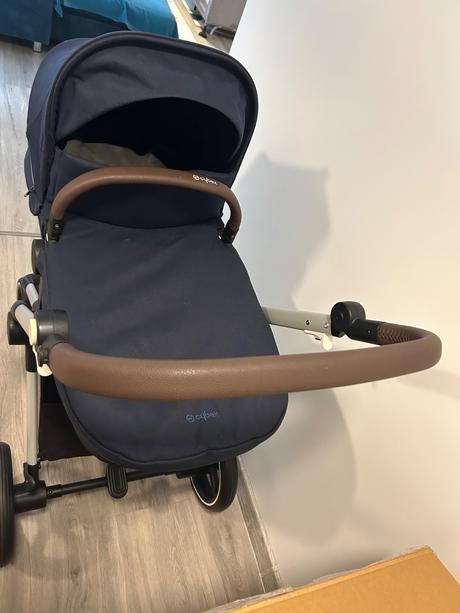 3 kombinácia cybex eos lux - oceán blue, cybex,cybex eos lux
