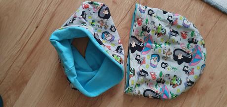 Set nákrčník a čiapka krtko, 98