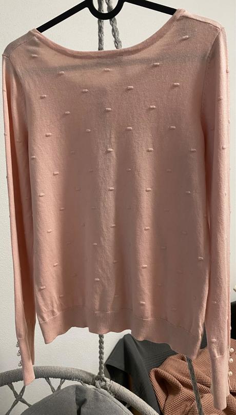 Elegantný svetrík s perličkami, orsay,s