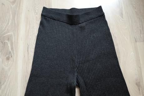 Mäkké vrúbkované úplet. nohavice h&m, h&m,m