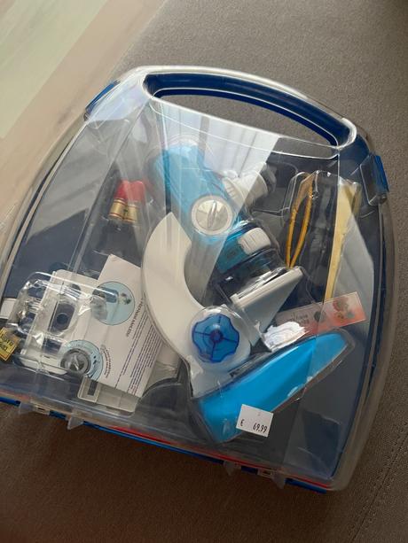 Hračka pre deti, mikroskop s držiakom na smartphon, 