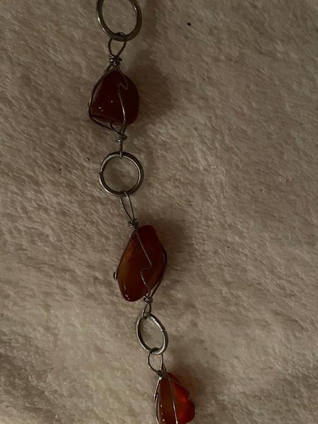 Náhrdelník s minerálnym kameňmi karneol,