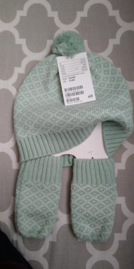 H&m zimna čiapka s rukavičkami, h&m,68