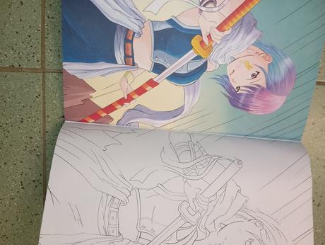 Manga omaľovánka color action, 