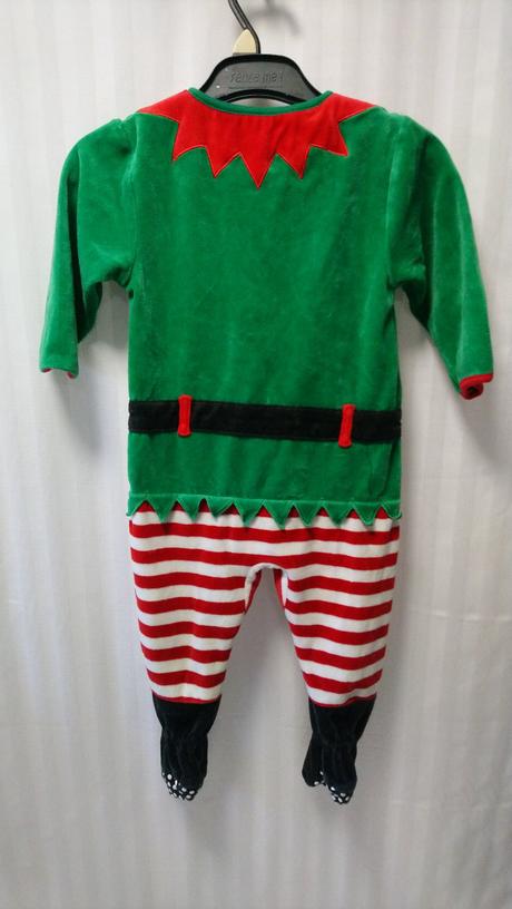 Zelený zamatový overal a čiapka, m, 86