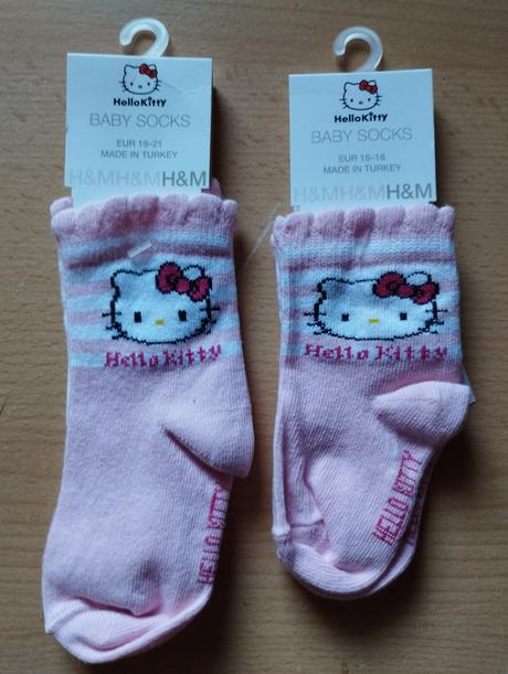 Ponozky hello kitty, h&m,17 / 18 / 19 / 20 / 21