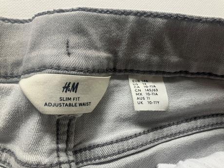 Džínsy, h&m,146