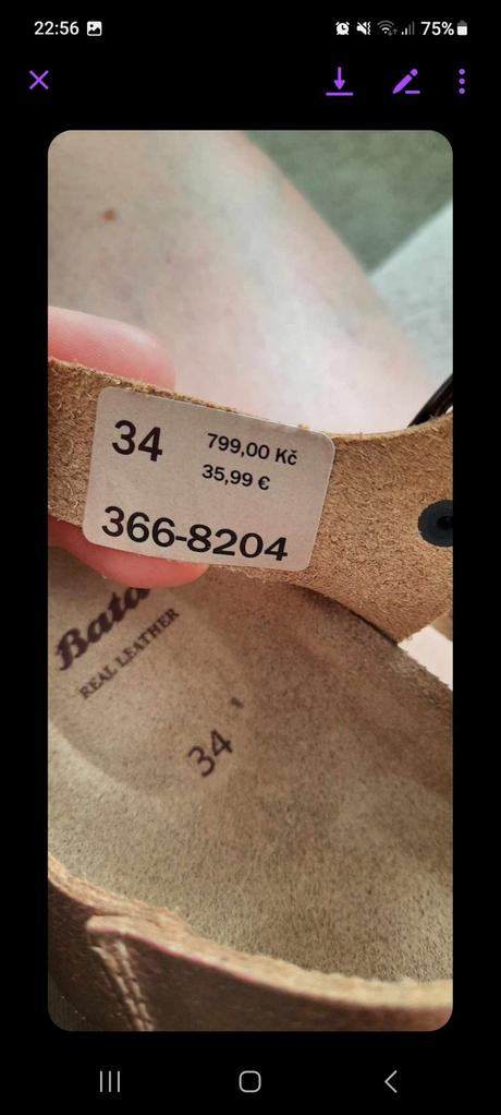 Sandále baťa, baťa,34