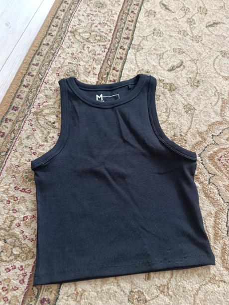 Čierne tielko, fishbone,m