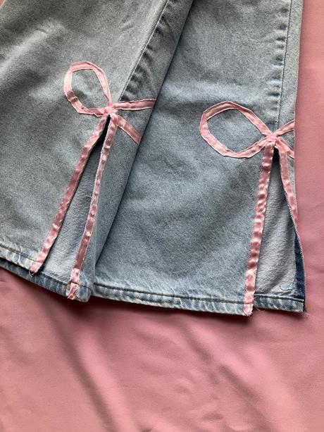 Dámske bledomodré zvonové coquette rifle, 36 / s