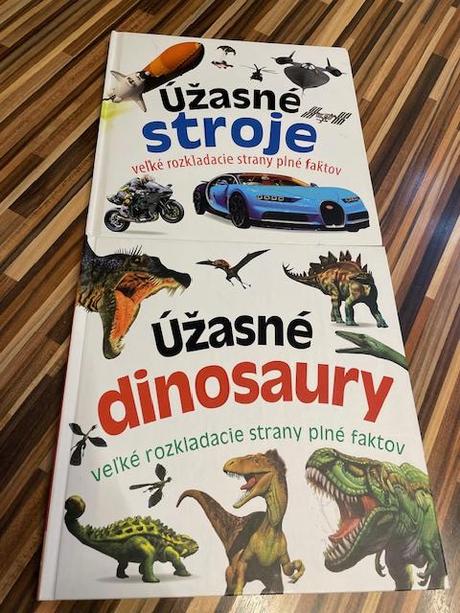 Úžasné stroje, dinosaury kniha, 