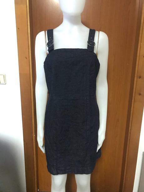 Tmavé rifľové šaty, 42, bonprix,42