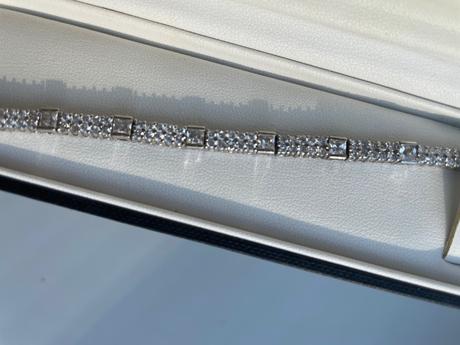 Náramok luxusný striebro, 