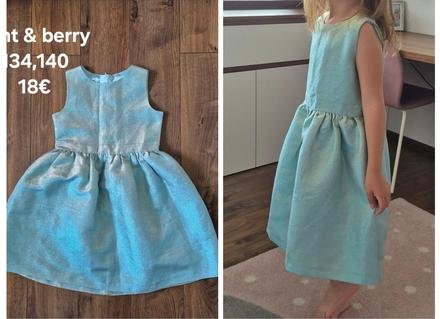 Šaty mint a berry, 134