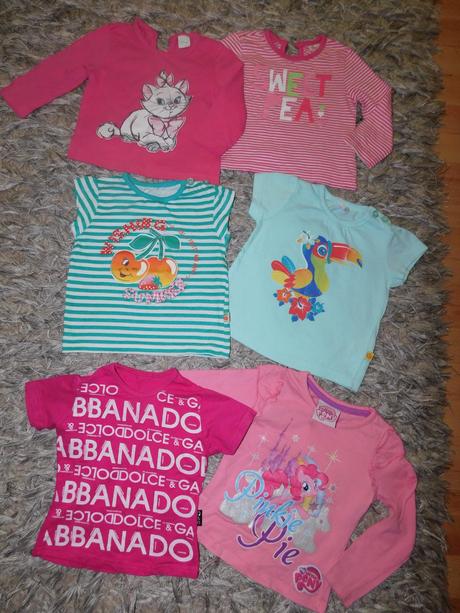 Baliček -trička velkost 74, 68–80