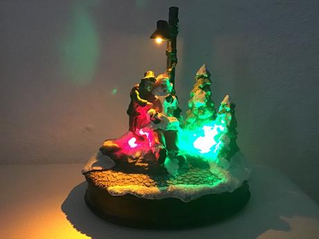 Dekorácia svietiaca - výška 13 cm,,