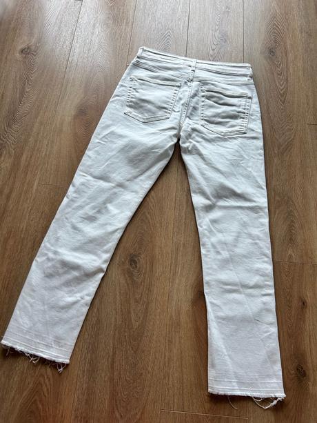 Biele riflové nohavice zara, zara,s