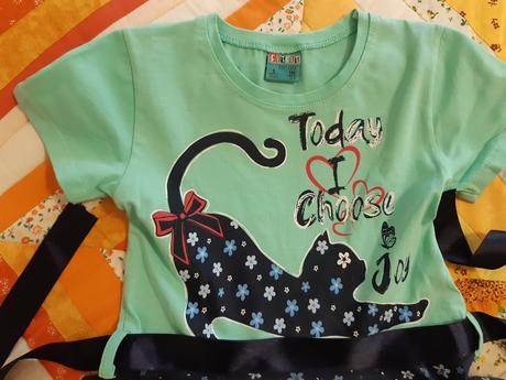 Bavlnene saty s mackou, 110