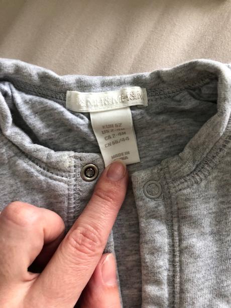 Šedá súprava 2-4 mesiace hm, h&m,62