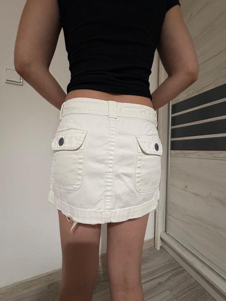 Riflová sukňa h&m, h&m,m