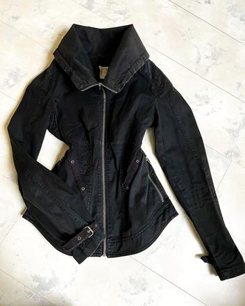 Štýlová bunda do pásu, xs