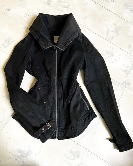 Štýlová bunda do pásu, xs