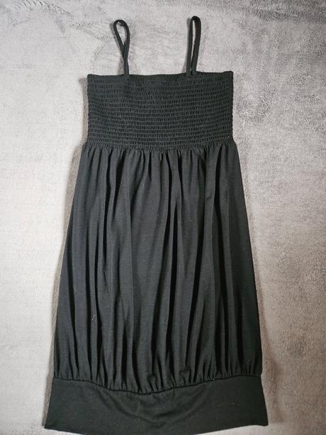 Detské čierne šaty, crashone,164