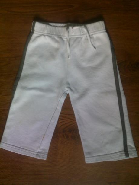 Tepláčky s bočnými pásikmi - cena za 2 ks, okay,74