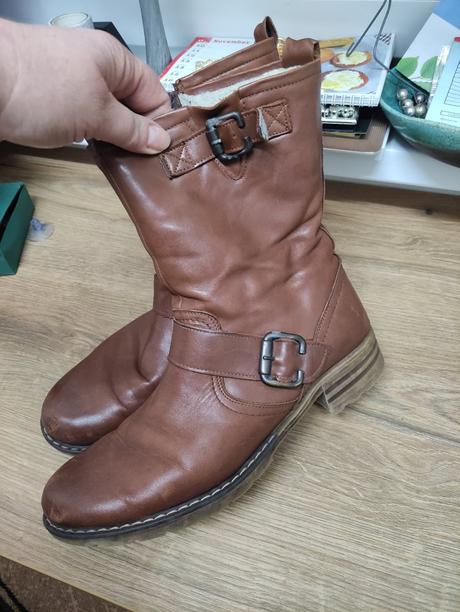 Kožené teplé čižmy, 42