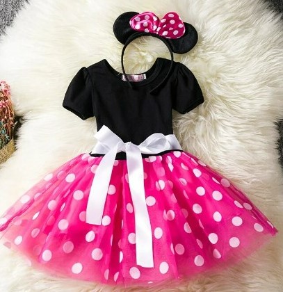 Set kostým tutu komplet minnie šaty + čelenka nový,