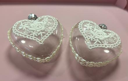 Vianočná ozdoba srdiečka spolu 2ks, 