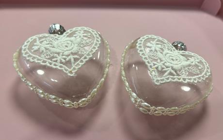 Vianočná ozdoba srdiečka spolu 2ks, 